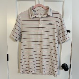 3/$20 Under Armour Striped Golf Polo